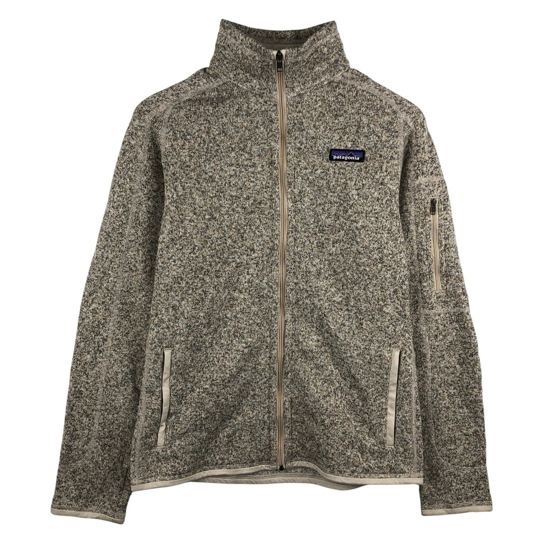 Patagonia Better Sweater Jacket 25542FA17 Fleece Jacket, Women's Size Medium polyester Beige type Vintage Second Hand
