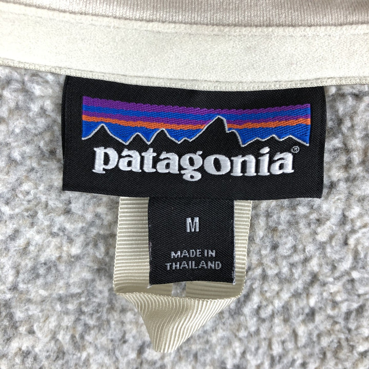Patagonia Better Sweater Jacket 25542FA17 Fleece Jacket, Women's Size Medium polyester Beige type Vintage Second Hand