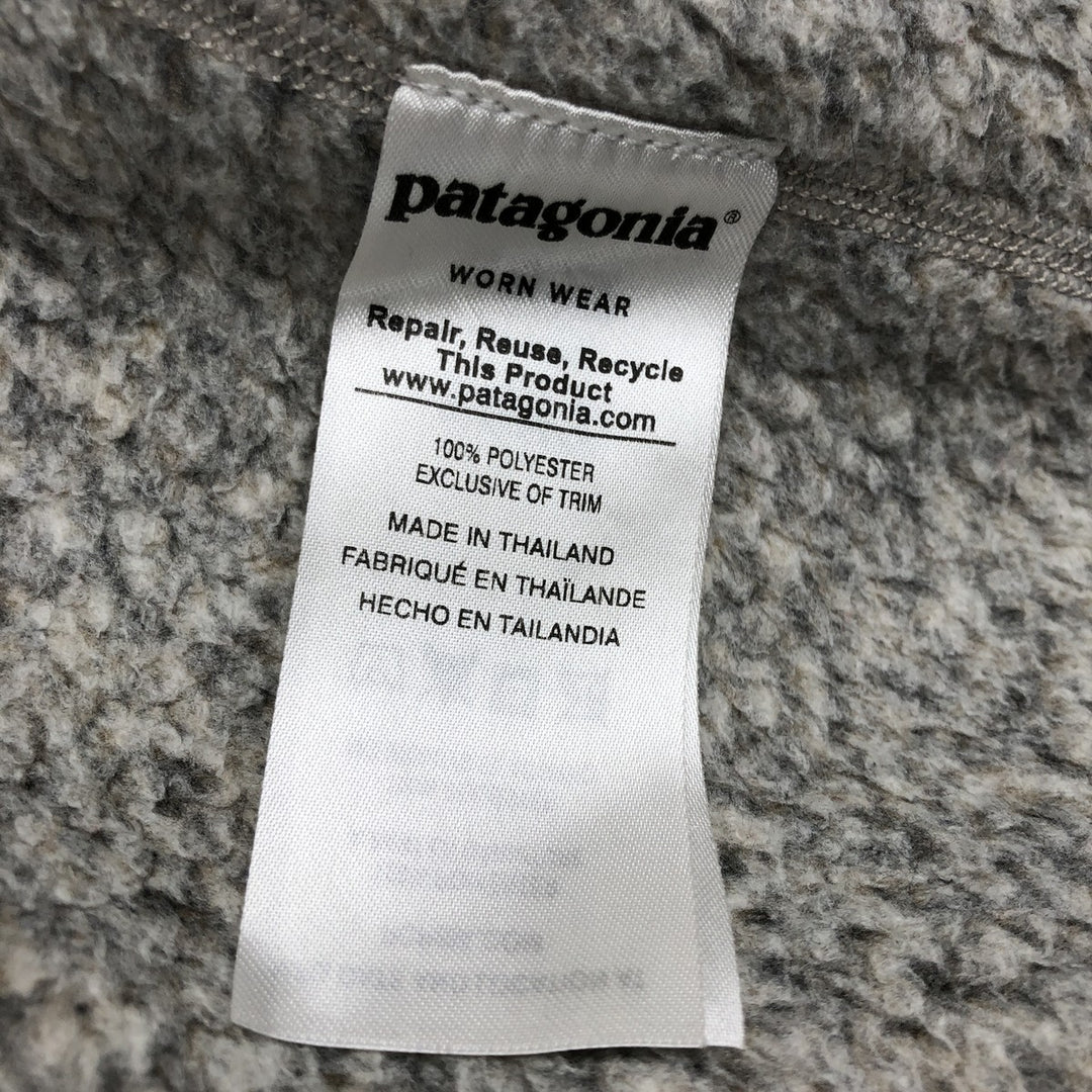 Patagonia Better Sweater Jacket 25542FA17 Fleece Jacket, Women's Size Medium polyester Beige type Vintage Second Hand