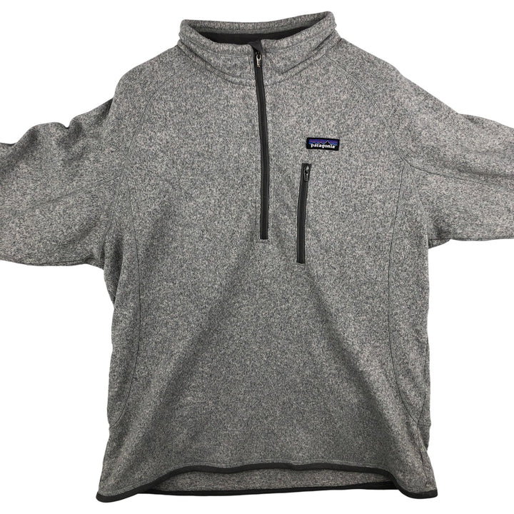 Patagonia Better Sweater Pullover 25521FA14 Half-Zip Fleece Pullover, Men's Size L polyester gray type Vintage Second Hand