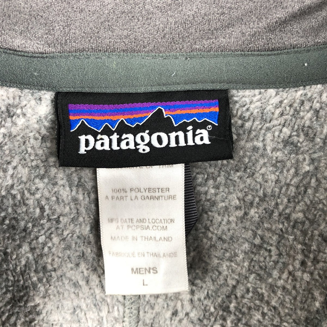 Patagonia Better Sweater Pullover 25521FA14 Half-Zip Fleece Pullover, Men's Size L polyester gray type Vintage Second Hand