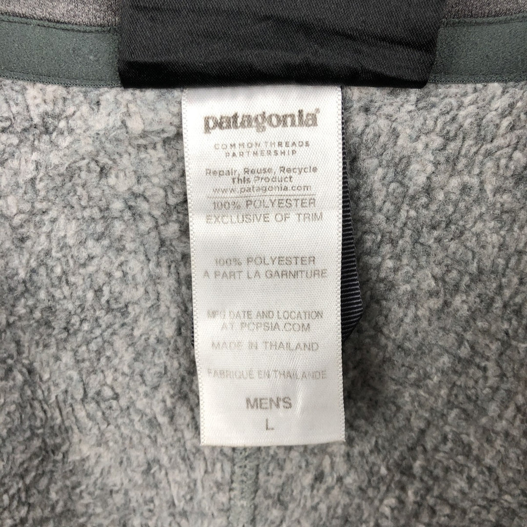 Patagonia Better Sweater Pullover 25521FA14 Half-Zip Fleece Pullover, Men's Size L polyester gray type Vintage Second Hand
