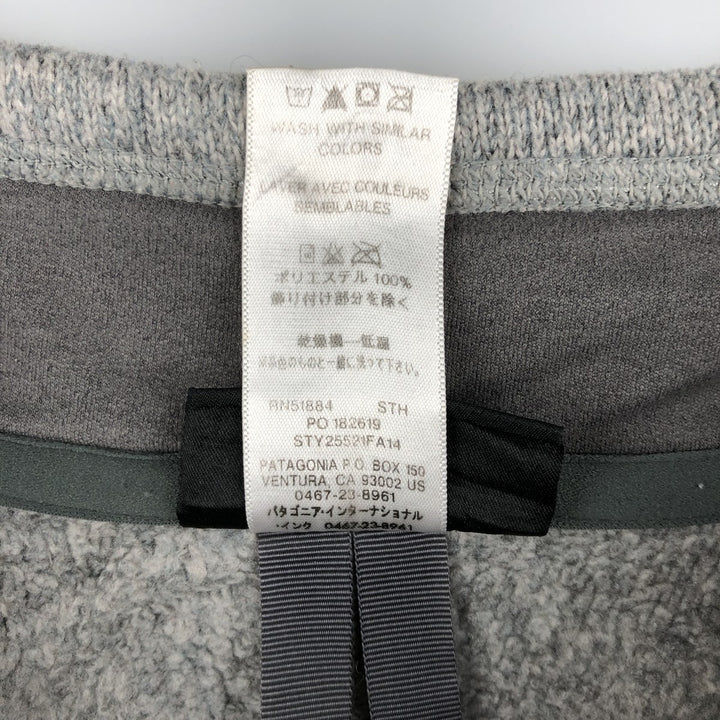 Patagonia Better Sweater Pullover 25521FA14 Half-Zip Fleece Pullover, Men's Size L polyester gray type Vintage Second Hand
