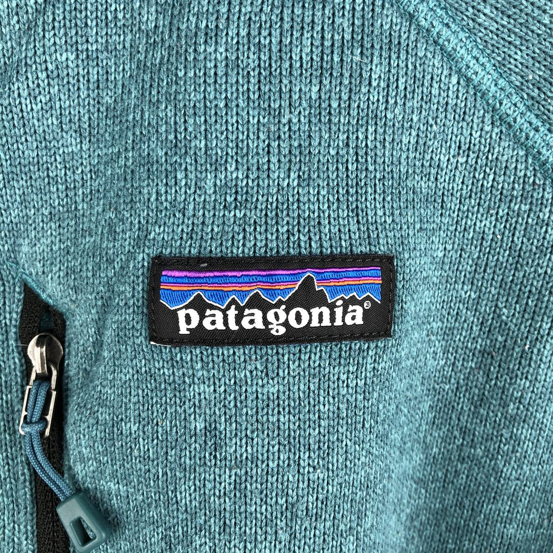 Patagonia Performance Better Sweater Hoody 25960FA19 Fleece Full-Zip Hoodie, Men's Size Medium polyester Emerald green Vintage Second Hand
