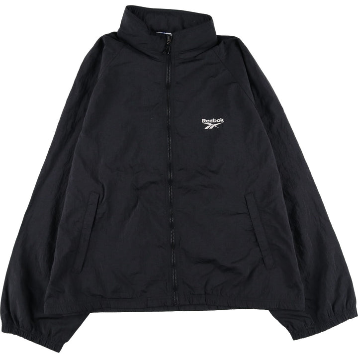 90s-00'S Reebok Back Logo Nylon Jacket, Men's Size L Nylon black type Vintage Second Hand