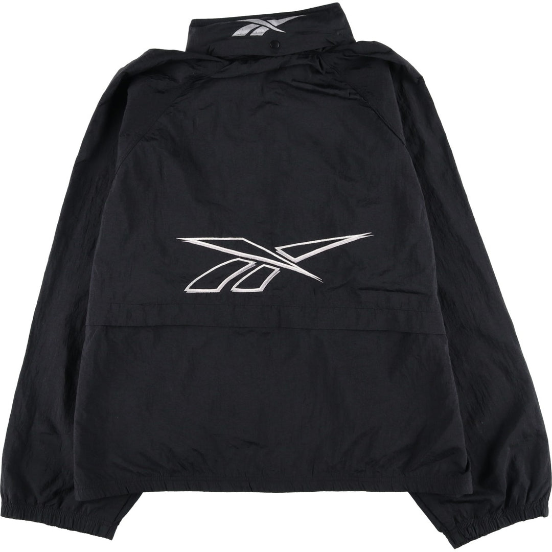 90s-00'S Reebok Back Logo Nylon Jacket, Men's Size L Nylon black type Vintage Second Hand