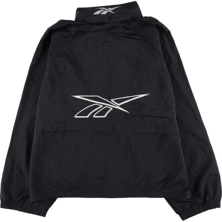 90s-00'S Reebok Back Logo Nylon Jacket, Men's Size L Nylon black type Vintage Second Hand