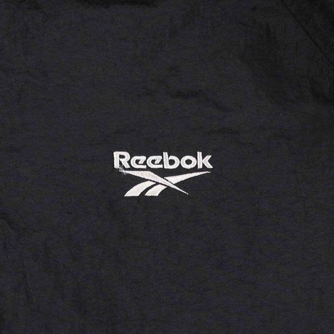 90s-00'S Reebok Back Logo Nylon Jacket, Men's Size L Nylon black type Vintage Second Hand