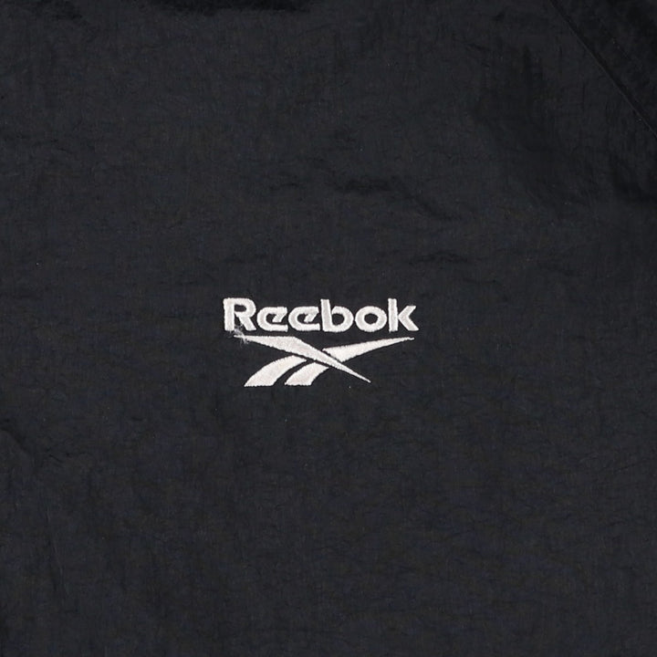 90s-00'S Reebok Back Logo Nylon Jacket, Men's Size L Nylon black type Vintage Second Hand
