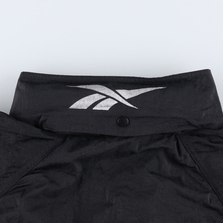 90s-00'S Reebok Back Logo Nylon Jacket, Men's Size L Nylon black type Vintage Second Hand