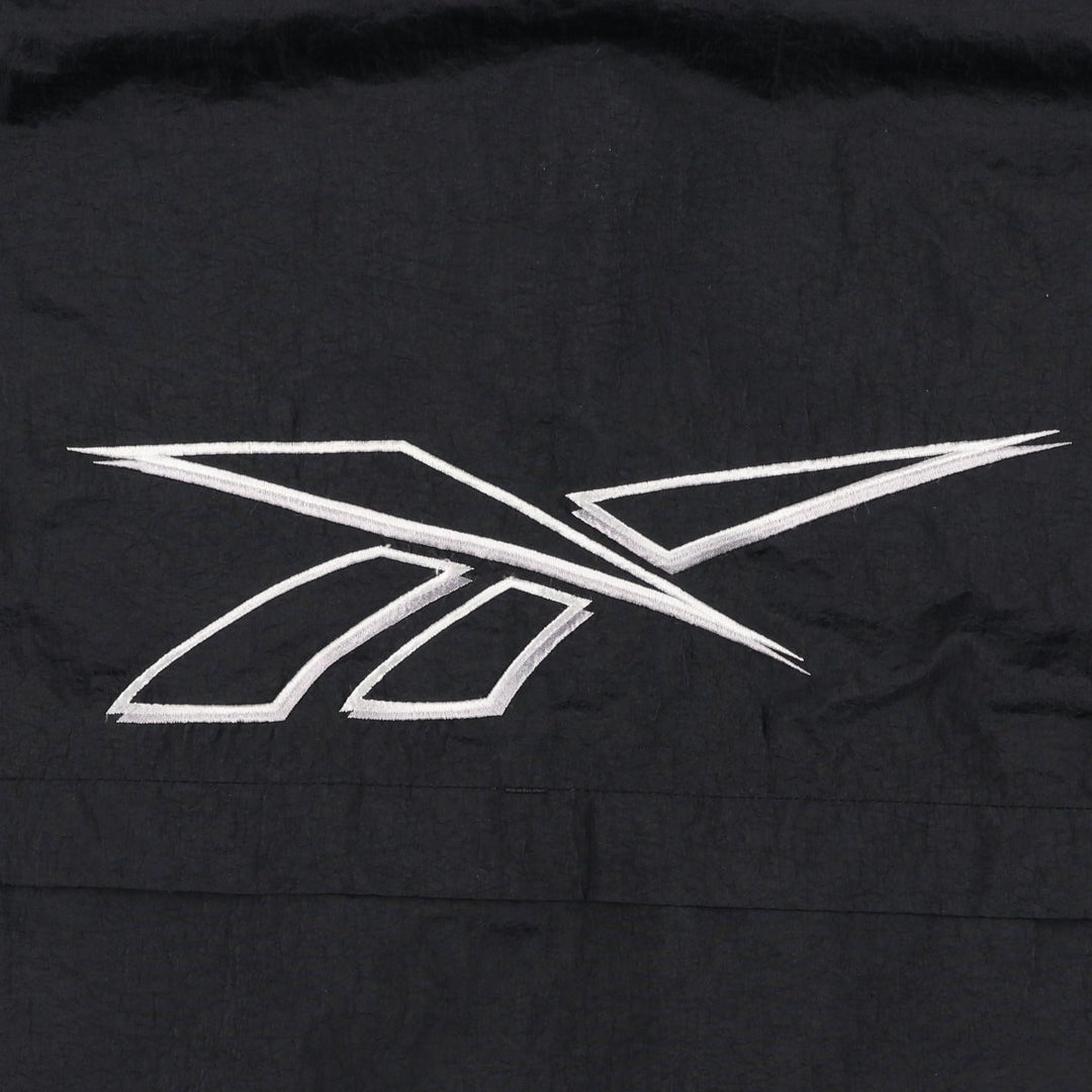 90s-00'S Reebok Back Logo Nylon Jacket, Men's Size L Nylon black type Vintage Second Hand