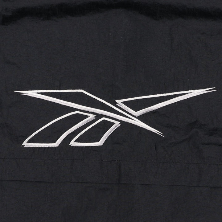 90s-00'S Reebok Back Logo Nylon Jacket, Men's Size L Nylon black type Vintage Second Hand