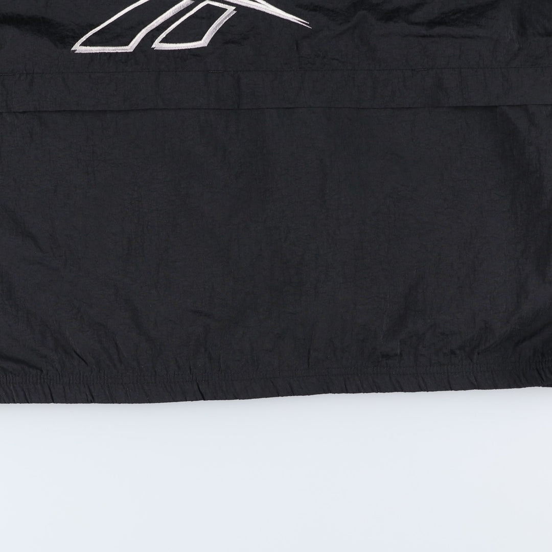 90s-00'S Reebok Back Logo Nylon Jacket, Men's Size L Nylon black type Vintage Second Hand