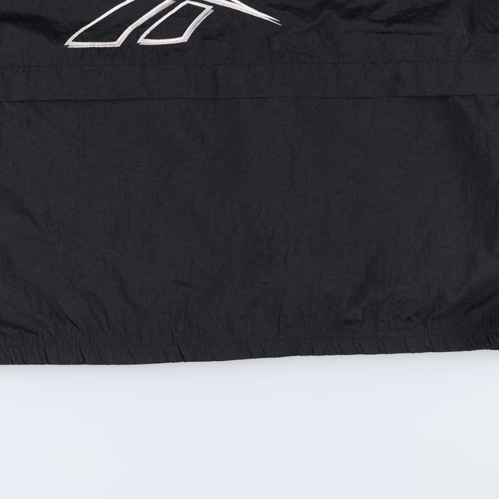 90s-00'S Reebok Back Logo Nylon Jacket, Men's Size L Nylon black type Vintage Second Hand