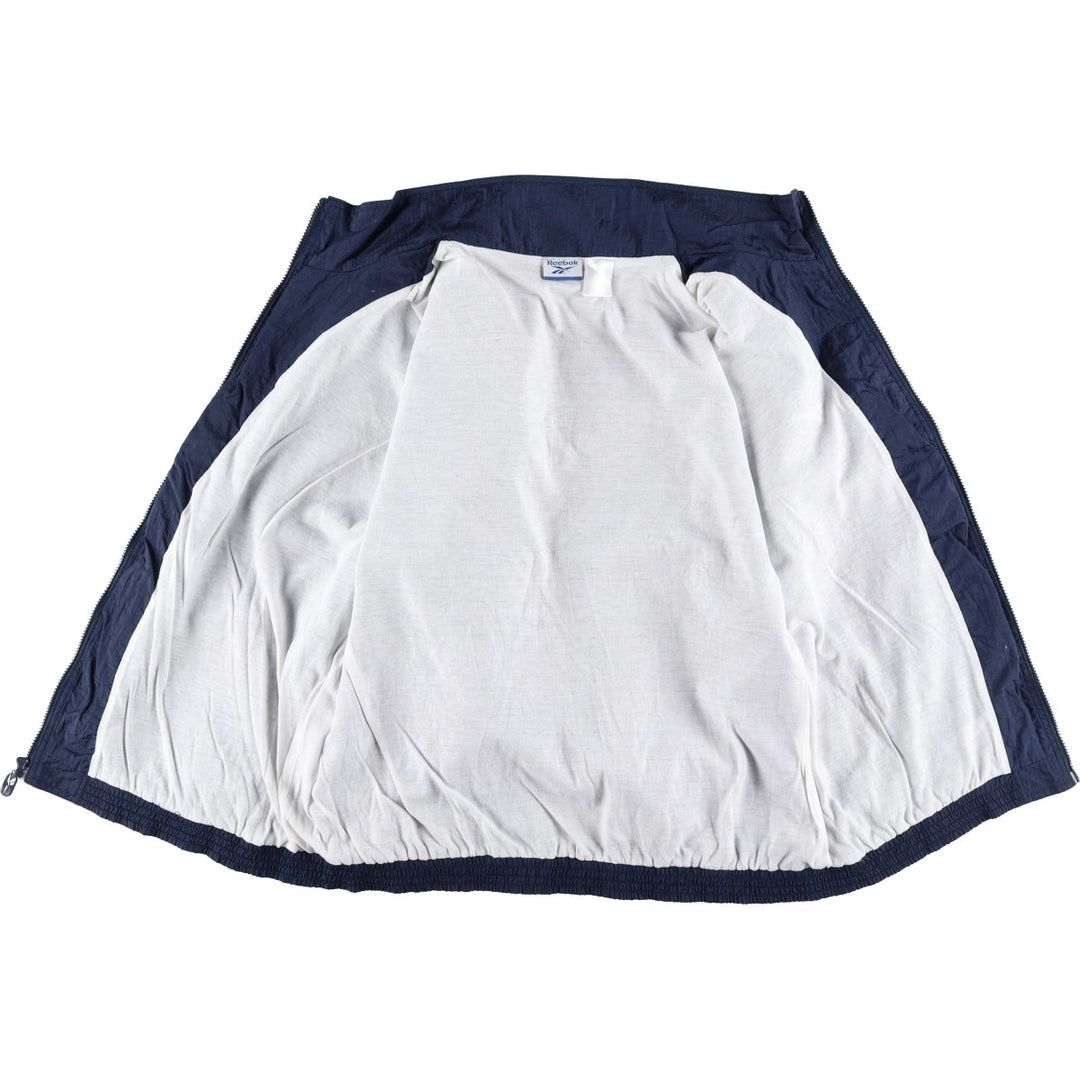 90s-00'S Reebok windbreaker, men's size XL unclear navy blue type Vintage Second Hand