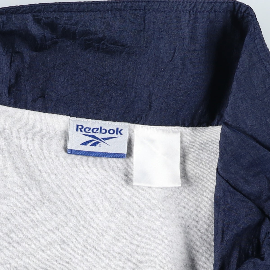 90s-00'S Reebok windbreaker, men's size XL unclear navy blue type Vintage Second Hand