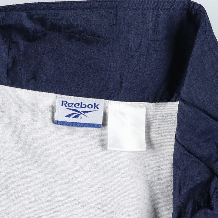 90s-00'S Reebok windbreaker, men's size XL unclear navy blue type Vintage Second Hand