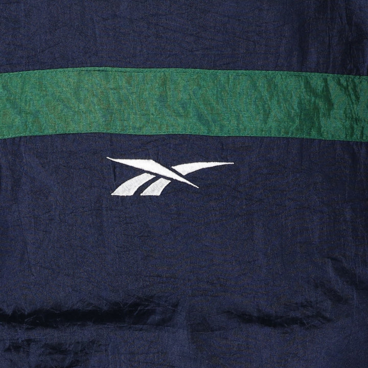90s-00'S Reebok windbreaker, men's size XL unclear navy blue type Vintage Second Hand
