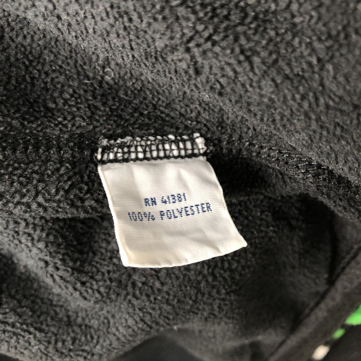 Ralph Lauren POLO RALPH LAUREN All-Over Snow Pattern Half-Zip Fleece Pullover, Men's Size Medium polyester black type Vintage Second Hand