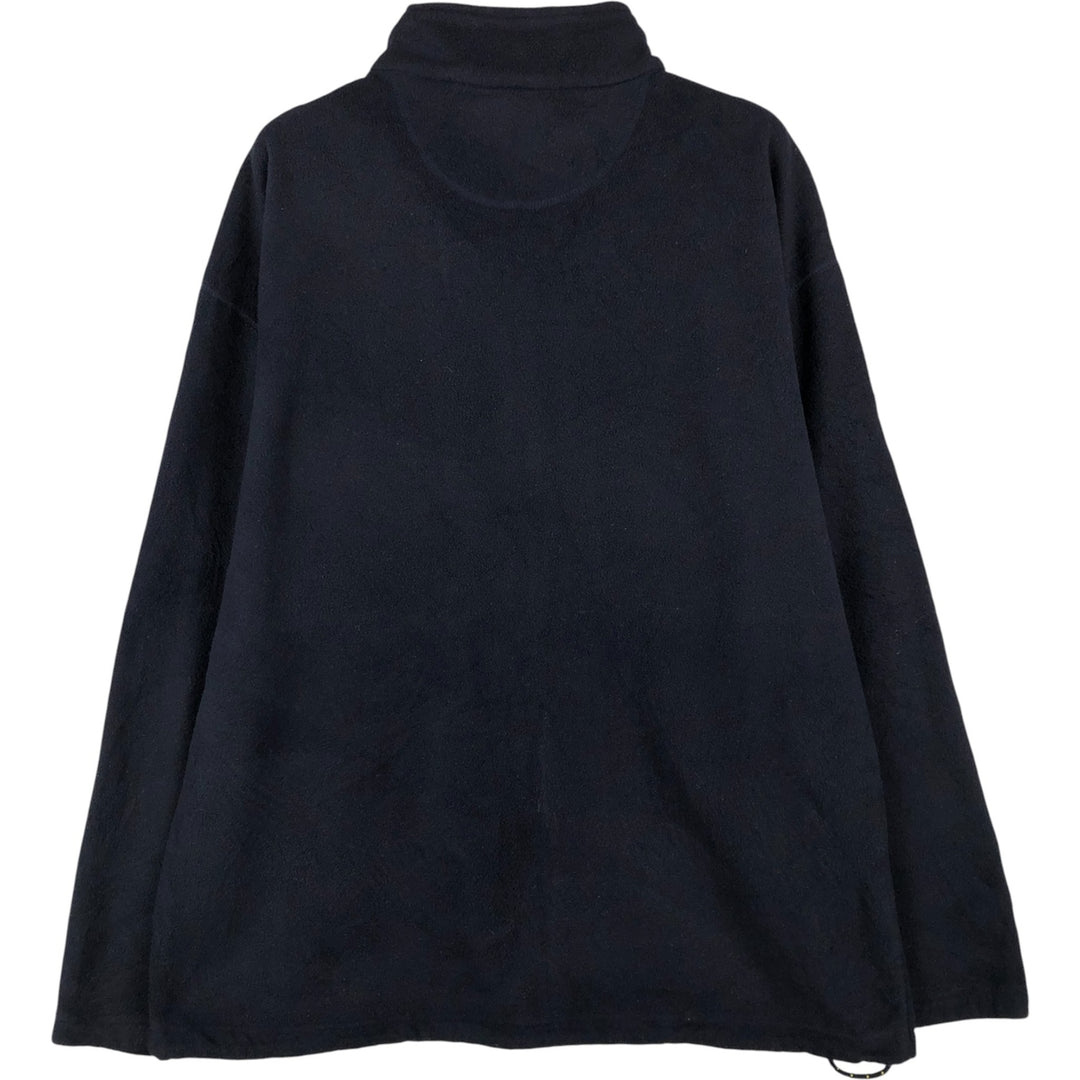 Ralph Lauren CHAPS fleece jacket, men's size XL polyester navy blue type Vintage Second Hand