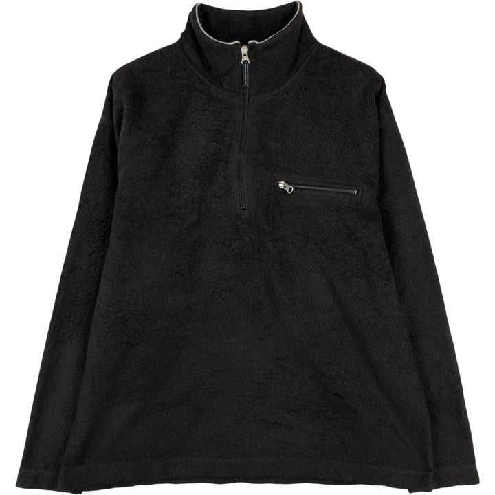 90'S GAP Vintage Half-Zip Fleece Pullover, Men's Size Medium polyester black type Vintage Second Hand