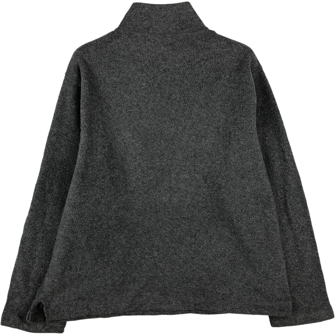 Ralph Lauren Polo by Ralph Lauren Half-Zip Fleece Pullover, Men's Size L polyester gray type Vintage Second Hand