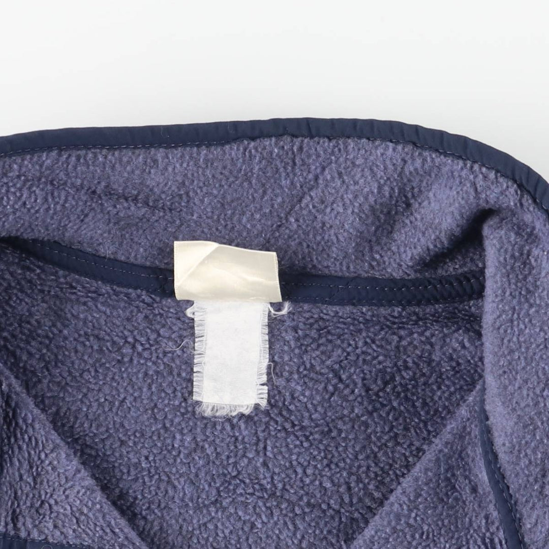 90'S LLBean Half-Snap Fleece Pullover, Men's XL, Vintage unclear blue type Vintage Second Hand