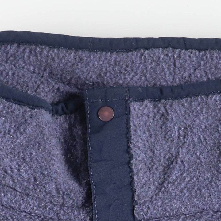 90'S LLBean Half-Snap Fleece Pullover, Men's XL, Vintage unclear blue type Vintage Second Hand