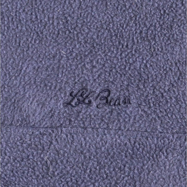 90'S LLBean Half-Snap Fleece Pullover, Men's XL, Vintage unclear blue type Vintage Second Hand
