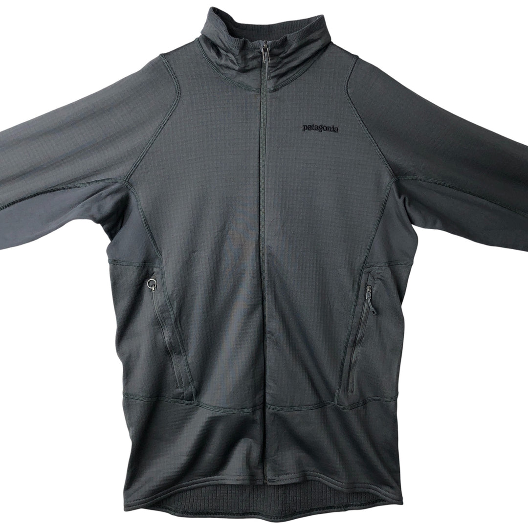 Patagonia Regulator R1 Full-Zip Fleece Jacket (40127FA13), Men's Size Medium polyester gray type Vintage Second Hand