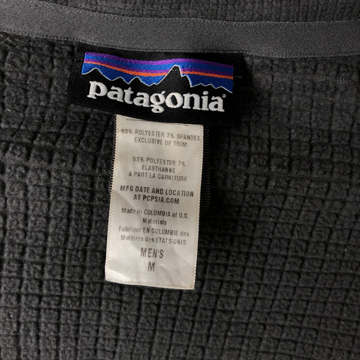 Patagonia Regulator R1 Full-Zip Fleece Jacket (40127FA13), Men's Size Medium polyester gray type Vintage Second Hand