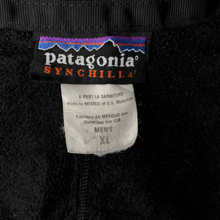 2000'S Patagonia Synchilla El Cap Fleece Jacket (25295F4), Men's XL polyester black type Vintage Second Hand