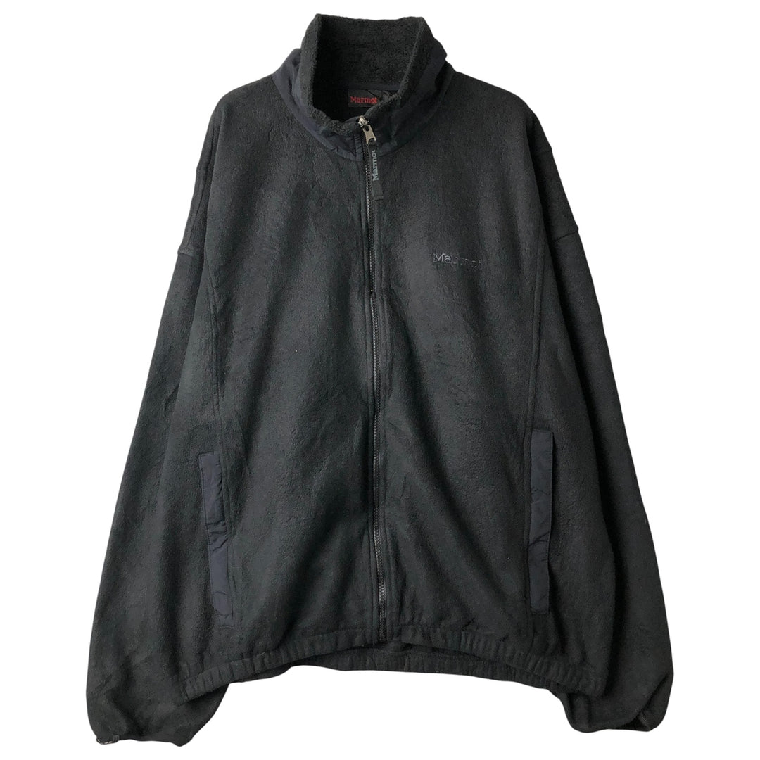 Marmot fleece jacket, made in Canada, men's size XL polyester black type Vintage Second Hand