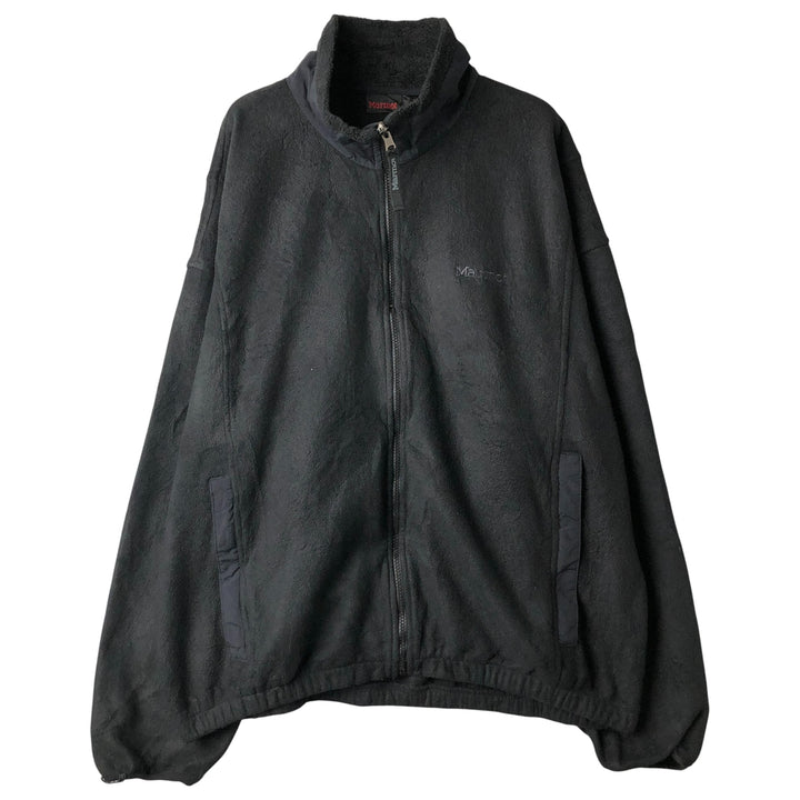 Marmot fleece jacket, made in Canada, men's size XL polyester black type Vintage Second Hand