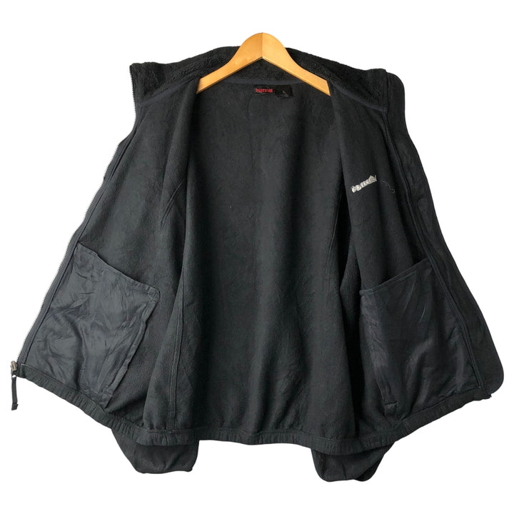 Marmot fleece jacket, made in Canada, men's size XL polyester black type Vintage Second Hand