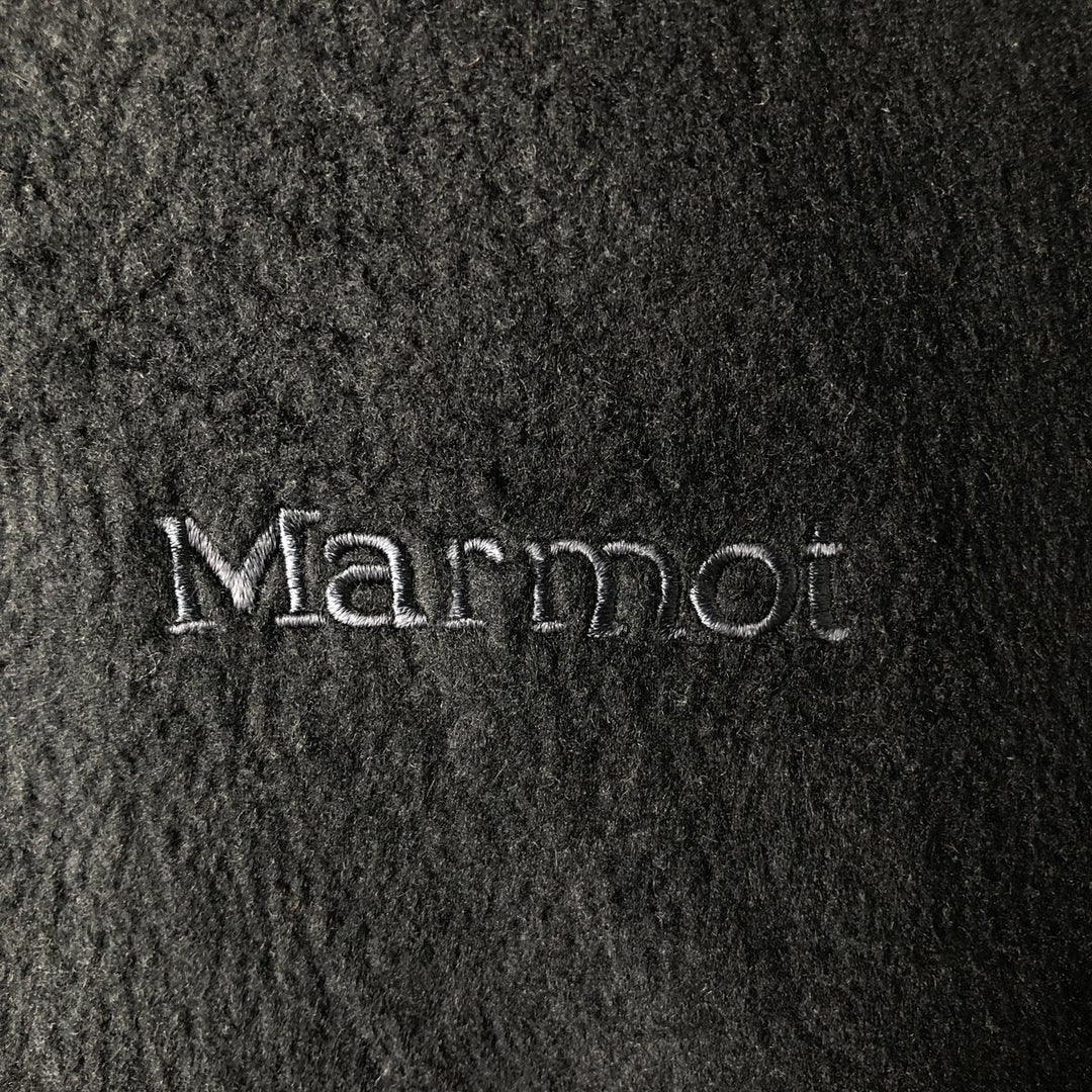 Marmot fleece jacket, made in Canada, men's size XL polyester black type Vintage Second Hand