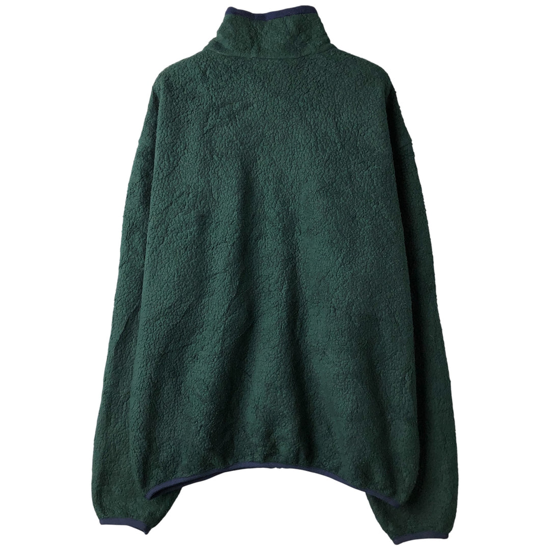 1990'S LL Bean Fleece Jacket, Men's XL, Vintage unclear Green type dark green Vintage Second Hand