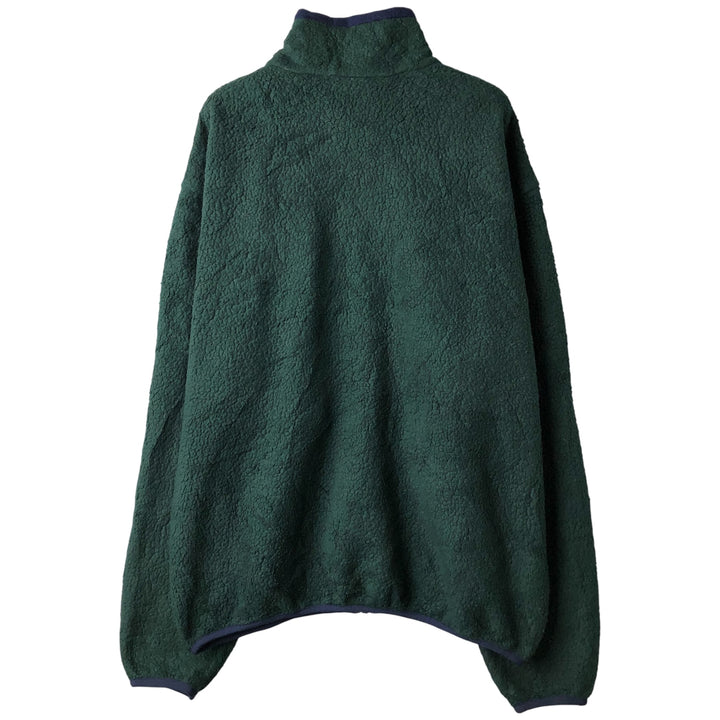 1990'S LL Bean Fleece Jacket, Men's XL, Vintage unclear Green type dark green Vintage Second Hand