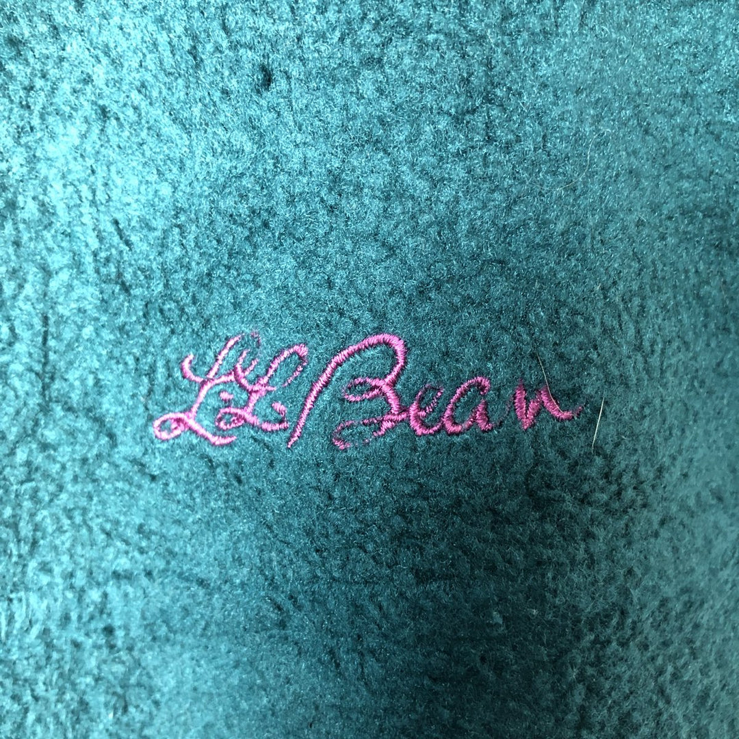 90s-00'S LLBean Fleece Full-Zip Hoodie, Men's, Size XXL unclear Emerald green Vintage Second Hand