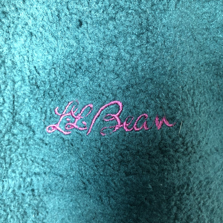90s-00'S LLBean Fleece Full-Zip Hoodie, Men's, Size XXL unclear Emerald green Vintage Second Hand