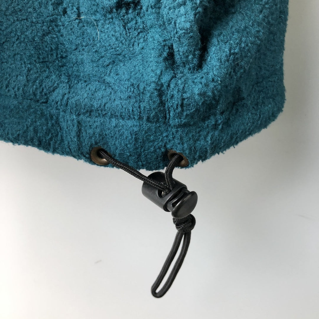 90s-00'S LLBean Fleece Full-Zip Hoodie, Men's, Size XXL unclear Emerald green Vintage Second Hand