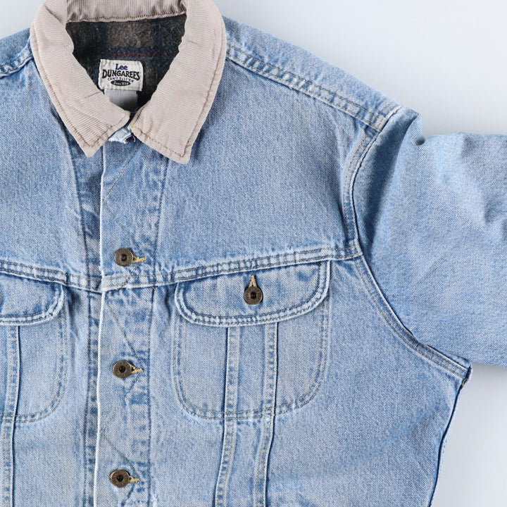 Vintage 90'S Lee DUNGAREES denim jacket, size XL, men's unclear blue type Vintage Second Hand