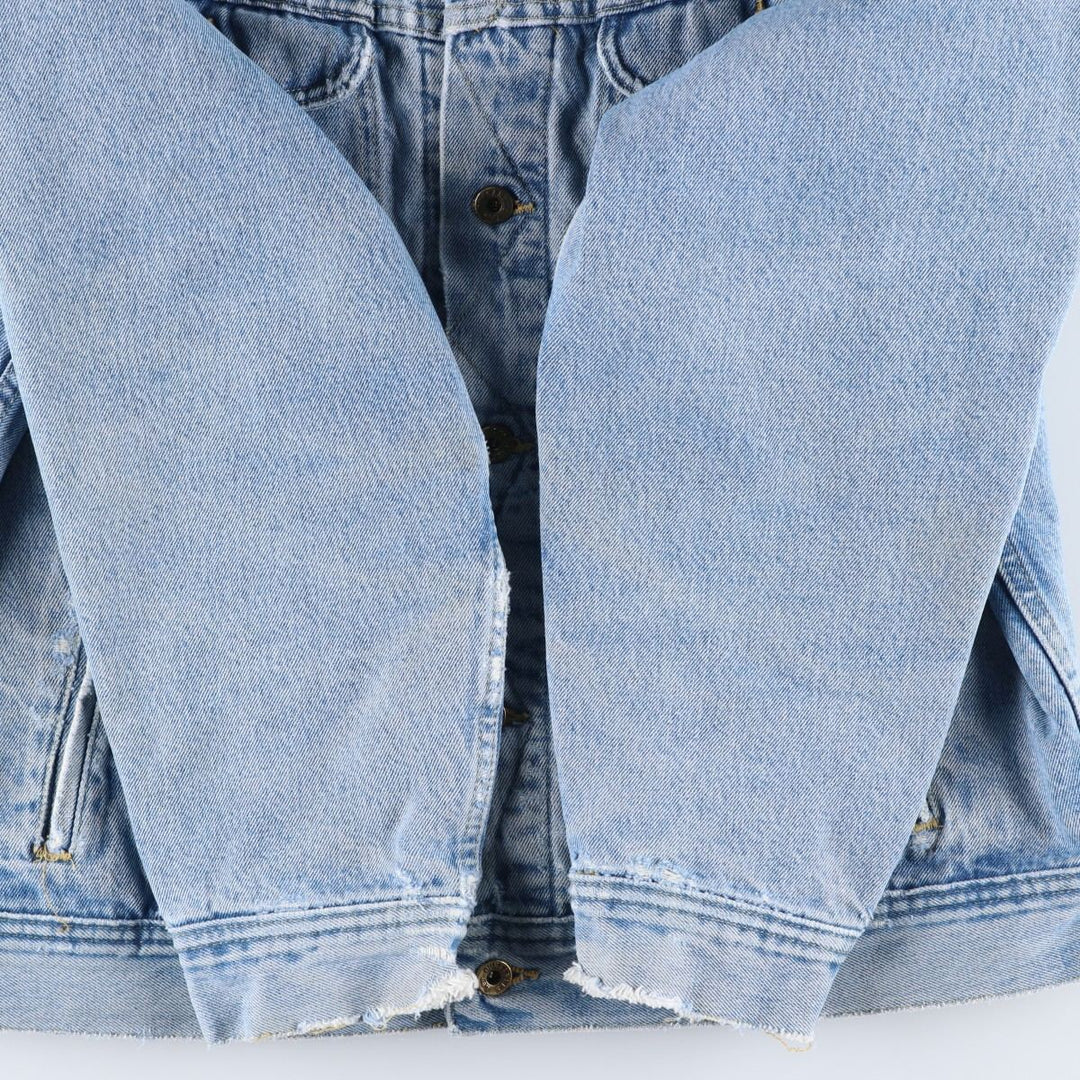 Vintage 90'S Lee DUNGAREES denim jacket, size XL, men's unclear blue type Vintage Second Hand