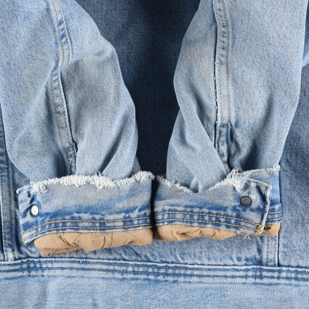 Vintage 90'S Lee DUNGAREES denim jacket, size XL, men's unclear blue type Vintage Second Hand