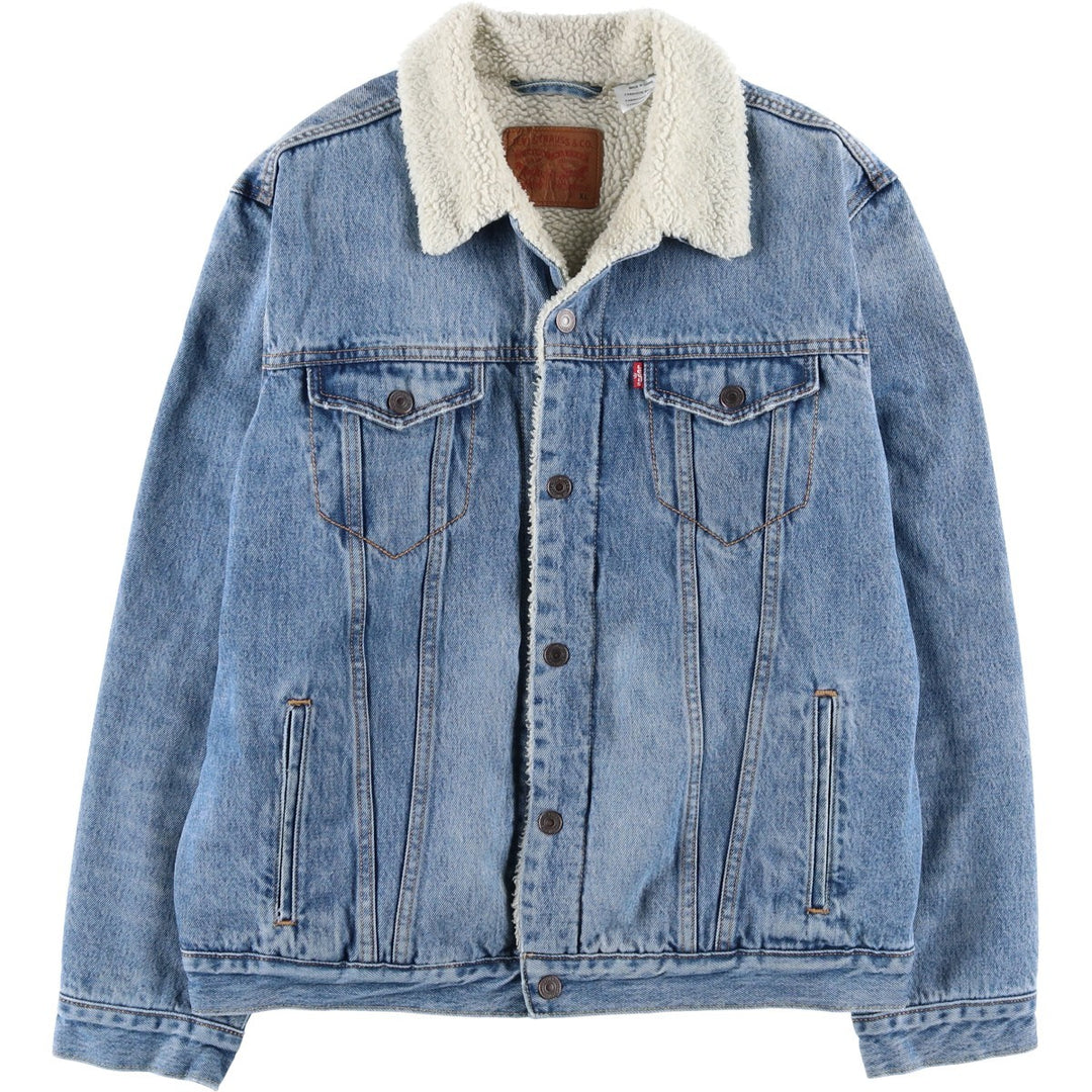 Levi's Padded Denim Jacket, Men's Size XL cotton blue type Vintage Second Hand