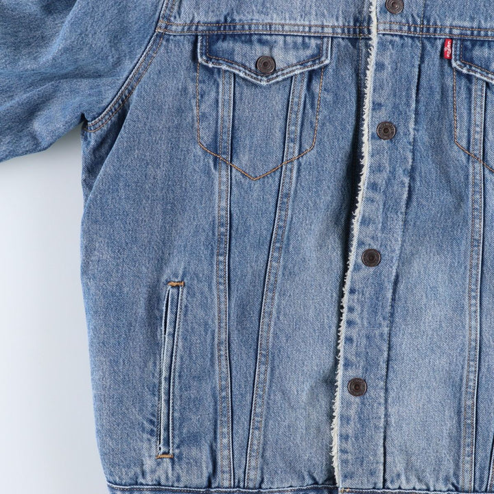 Levi's Padded Denim Jacket, Men's Size XL cotton blue type Vintage Second Hand