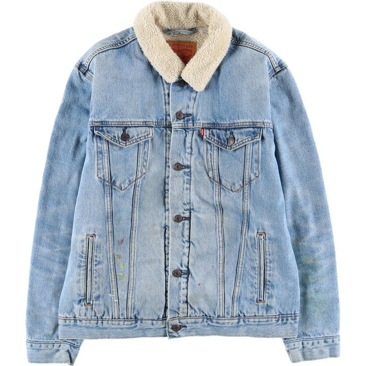 Levi's padded denim jacket, size L, men's cotton blue type Vintage Second Hand