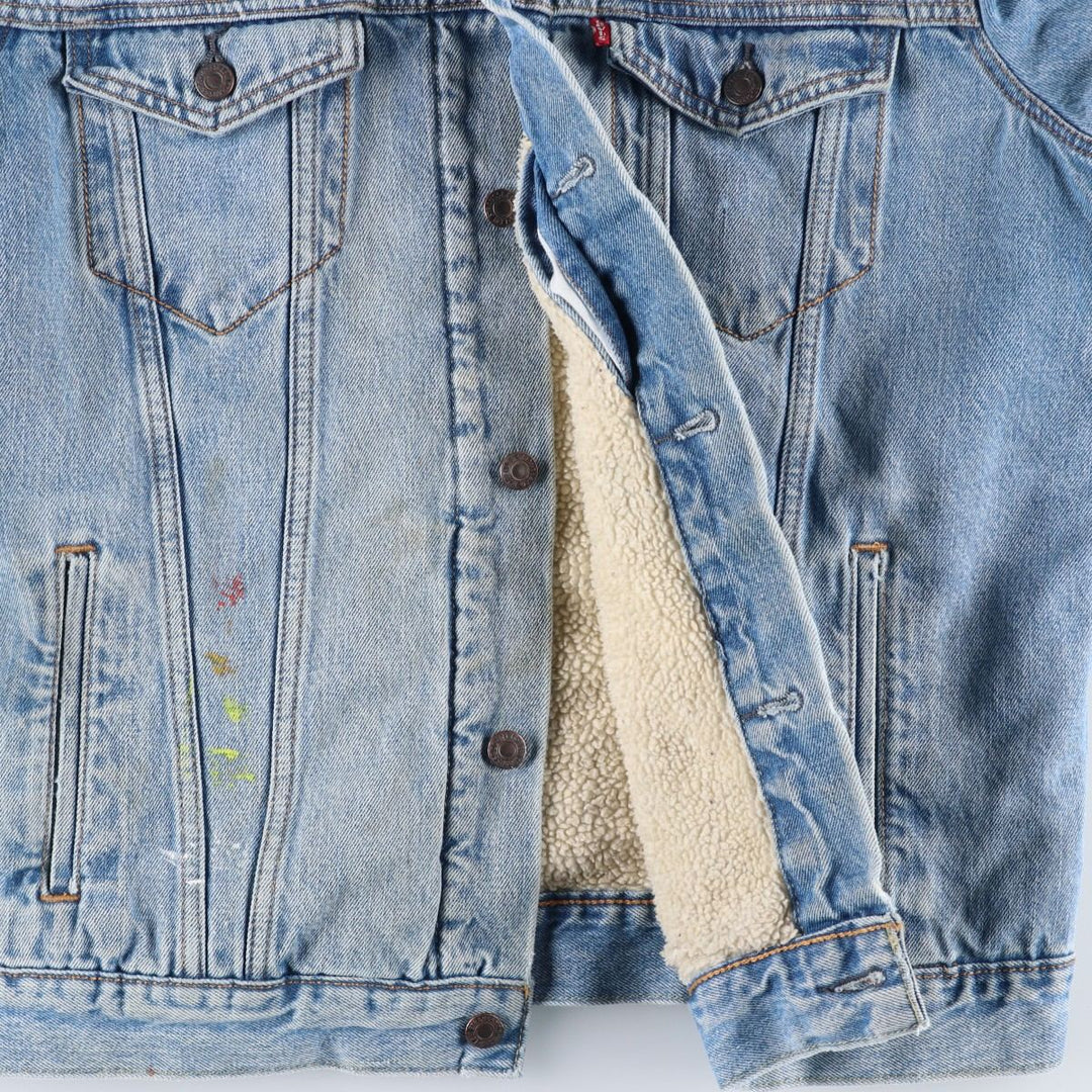 Levi's padded denim jacket, size L, men's cotton blue type Vintage Second Hand