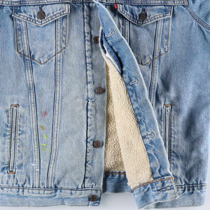 Levi's padded denim jacket, size L, men's cotton blue type Vintage Second Hand