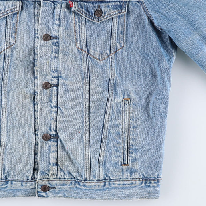 Levi's padded denim jacket, size L, men's cotton blue type Vintage Second Hand